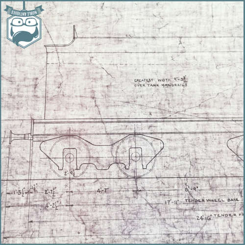 Original SAR-SAS Blueprint Of Arrangement Of Class 14c Locomotive 1200mm x 700mm (Red Bromide)