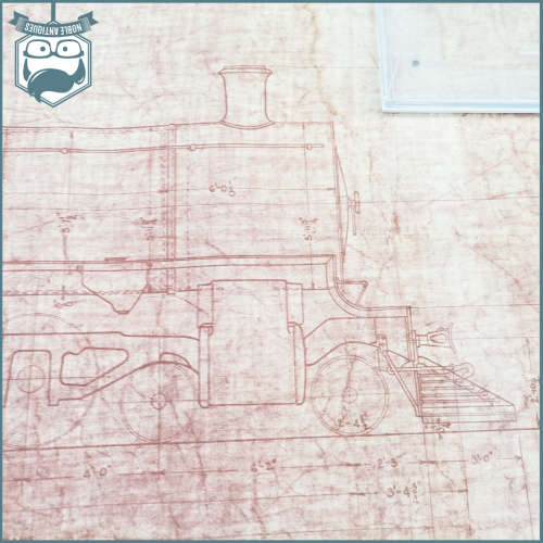 Original SAR-SAS Blueprint Of Arrangement Of Class 14c Locomotive 1200mm x 700mm (Red Bromide)