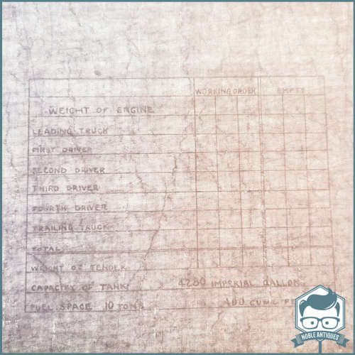 Original SAR-SAS Blueprint Of Arrangement Of Class 14c Locomotive 1200mm x 700mm (Red Bromide)