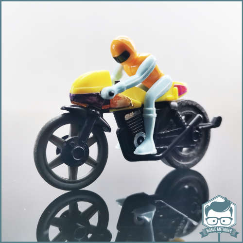 Original Vintage TOMY Ripcord Pop Cycle Trick Bike With Rider !!! (Replacement Ripcord)