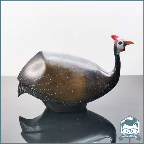 Original Feathers Gallery Handcrafted Wood Helmeted Guinea Fowl 377/2000!!!