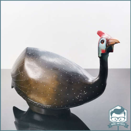 Original Feathers Gallery Handcrafted Wood Helmeted Guinea Fowl 377/2000!!!
