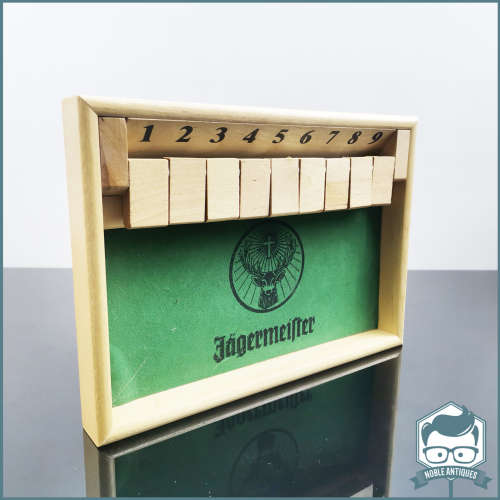 Original Jägermeister Shut The Box Game and Rules!!!