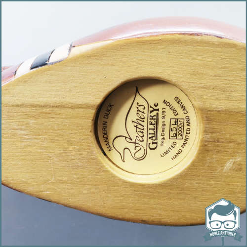 Original Feathers Gallery Handcrafted Wood Manderin Duck 654/2000!!!