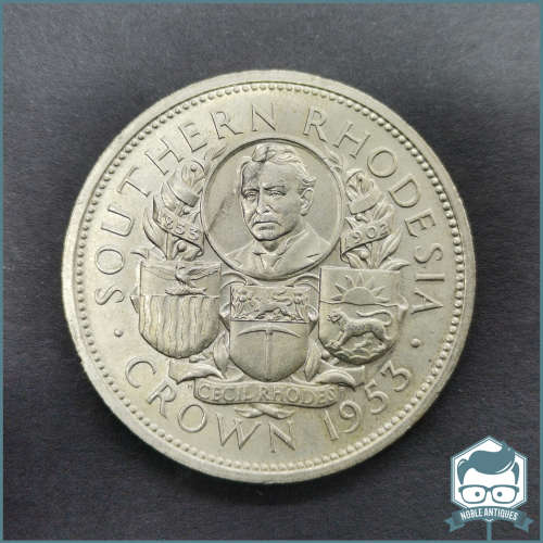 1953 Southern Rhodesia Cecil Rhodes Silver Crown, 4 Coins Available, Bid Per Coin!!!