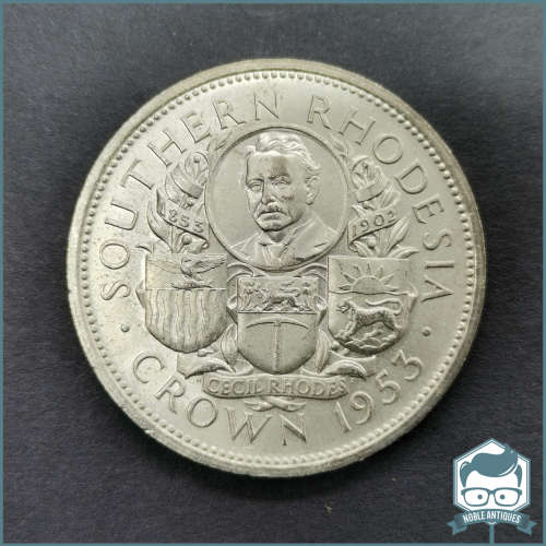1953 Southern Rhodesia Cecil Rhodes Silver Crown, 4 Coins Available, Bid Per Coin!!!