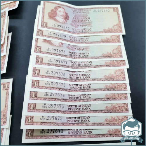 South Africa TW de Jongh Sequential 1 Rand Note Collection!!!