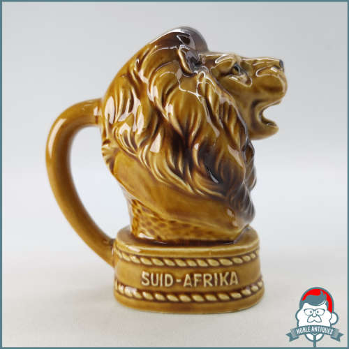 Vintage Glazed South African Porcelain Lion Creamer / Milk Jug!!!