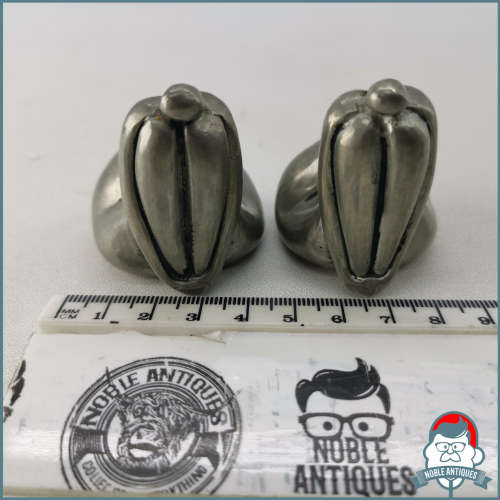 Original Vintage Andy C Pewter Salt and Pepper Female Form Shakers!!!