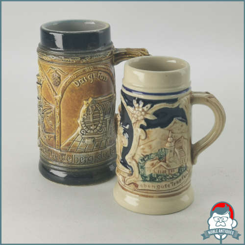 Original German Porcelain Beer Tankards!!!