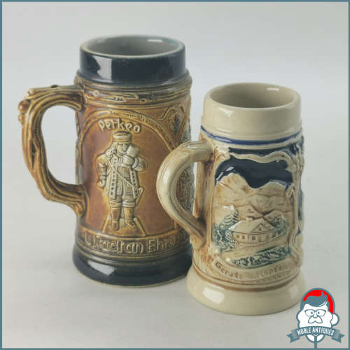 Original German Porcelain Beer Tankards!!!