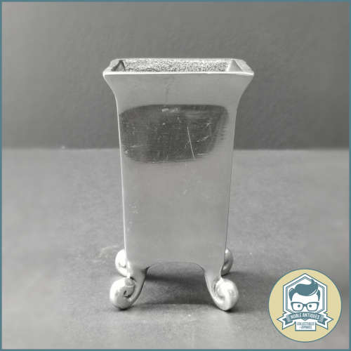 Decorative Pewter Swirl Footed Planter!!!