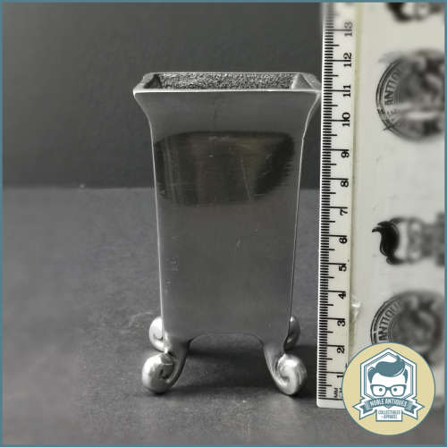 Decorative Pewter Swirl Footed Planter!!!