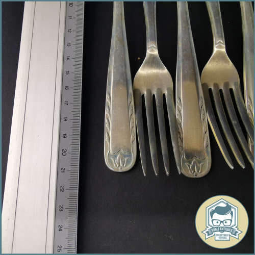 Vintage Elkington England Silverplate Dinner Fork Set!!!
