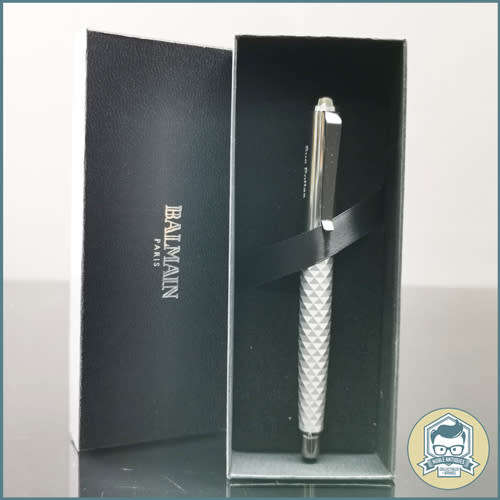 Original Boxed Faceted Metal Branded Balman Paris Ball Point Pen!!!
