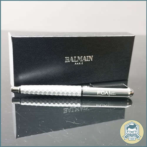 Original Boxed Faceted Metal Branded Balman Paris Ball Point Pen!!!