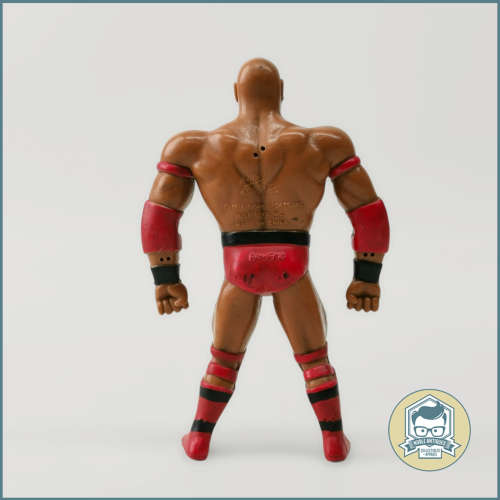 Vintage 1995 Ahmed Johnson WWE WWF BEND-EMS Just Toys!!! 12cm Tall