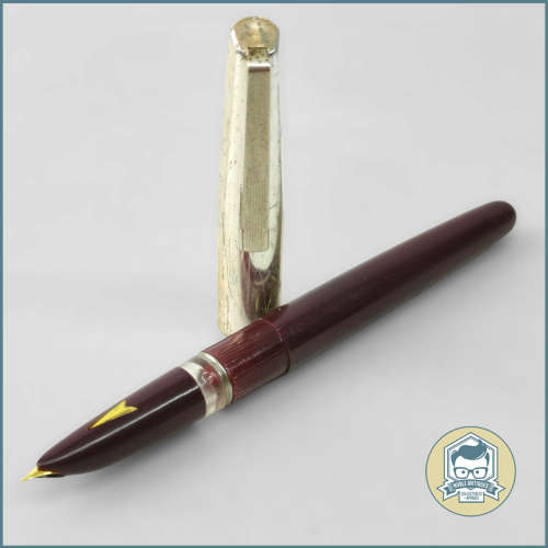Vintage HIFRA 2762 Burgundy Fountain Pen