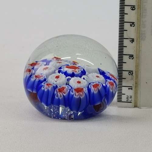 Millefiori Glass Paperweight Orb Paperweight!!!