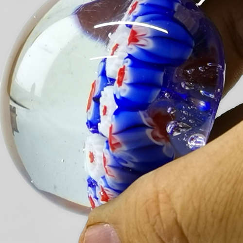 Millefiori Glass Paperweight Orb Paperweight!!!