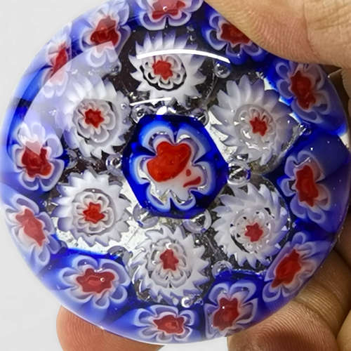 Millefiori Glass Paperweight Orb Paperweight!!!