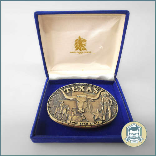 Solid Brass TEXAS Lone Star State Belt Buckle!!!