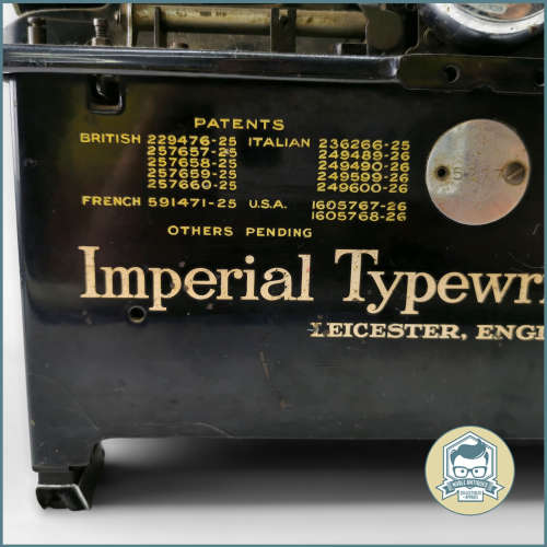 Original Antique 1920s Imperial Typewriter!!! Extremely Heavy!!!