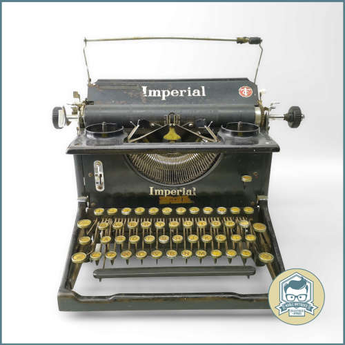 Original Antique 1920s Imperial Typewriter!!! Extremely Heavy!!!