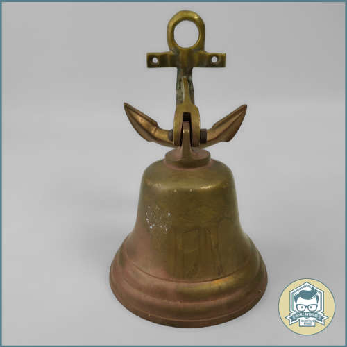 Polished Brass Ship Bell and Anchor Wall Hanging Decorative bell!!!