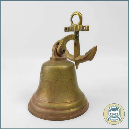 Polished Brass Ship Bell and Anchor Wall Hanging Decorative bell!!!