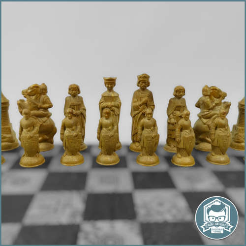 Vintage Medieval Chess Set, No Board Included!!!