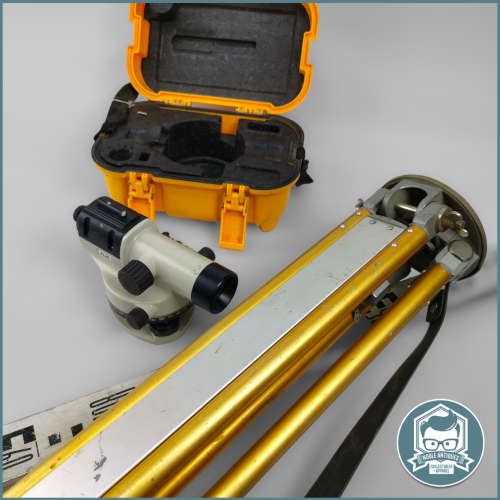Cased Precision DUMPY LEVEL, Tripod and Grade Rod!!!
