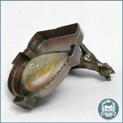 Vintage German Shepherd Copper Ashtray!!!