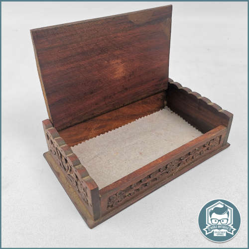 Handcrafted Floral Carved Rosewood Keepsake/Jewelry Box!!!