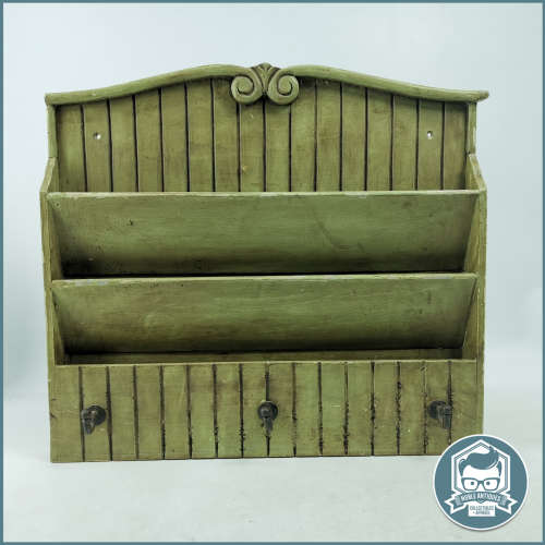 Vintage Wall Mount Coat Hook and Newspaper Rack!!!!!!