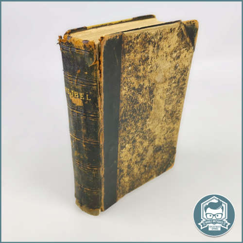 Antique 1899 Hardcover Dutch Bijbel!!!