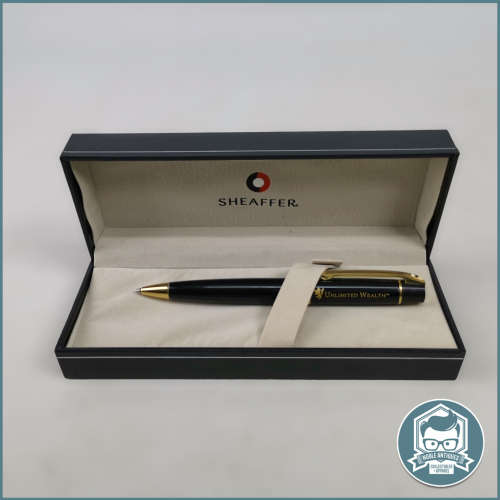 Original Boxed Sheaffer Sentinel Gold Tone Trim Ballpoint Pen - Matt Black!!!
