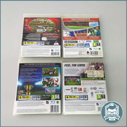 PlayStation 3 RUGBY CHALLENGE, RUGBY 2011 Virtua Tennis and FIFA 15 Game Collection!!!