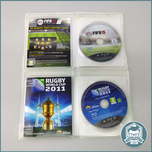 PlayStation 3 RUGBY CHALLENGE, RUGBY 2011 Virtua Tennis and FIFA 15 Game Collection!!!