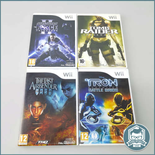 Wii STAR WARS, TOMB RAIDER, THE LAST AIRBENDER and TRON Game Collection!!!