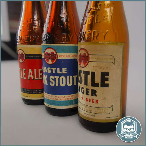 Vintage Auburn MINI CASTLE BEER, Ale and Milk Stout BOTTLES !!!