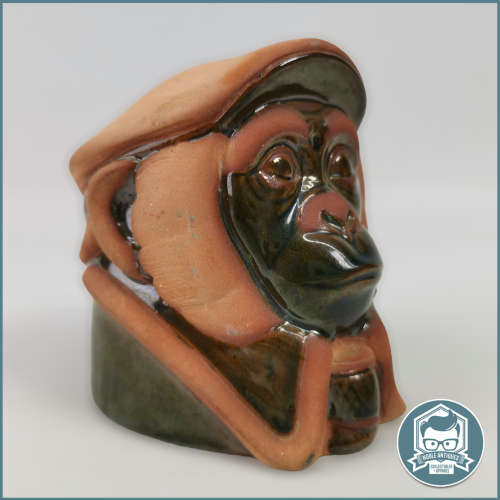 Glazed Slip Cast Stoneware Pie Face (Likely Early John Biccard)!!!