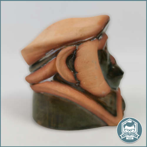 Glazed Slip Cast Stoneware Pie Face (Likely Early John Biccard)!!!