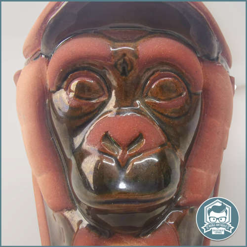 Glazed Slip Cast Stoneware Pie Face (Likely Early John Biccard)!!!