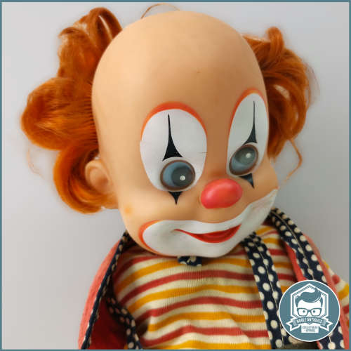Original 1970`s BOZO the Clown Doll Based Peruvian Industry!!! 50cm