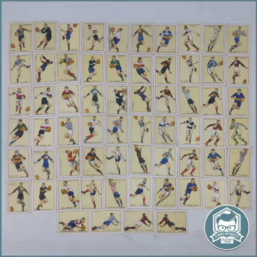RARE!!! 64 Original Springbok Cigarette Album SOUTH AFRICAN RUGBY FOOTBALL CLUBS Cards!!!