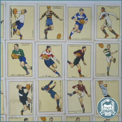 RARE!!! 64 Original Springbok Cigarette Album SOUTH AFRICAN RUGBY FOOTBALL CLUBS Cards!!!