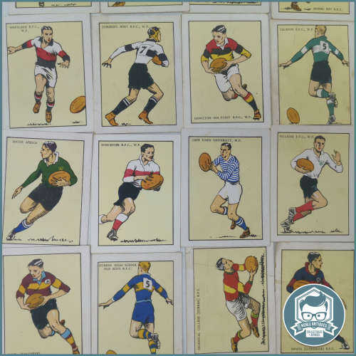 RARE!!! 64 Original Springbok Cigarette Album SOUTH AFRICAN RUGBY FOOTBALL CLUBS Cards!!!
