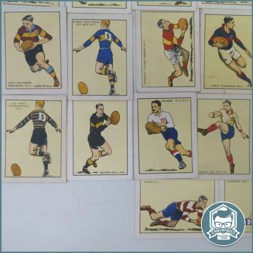 RARE!!! 64 Original Springbok Cigarette Album SOUTH AFRICAN RUGBY FOOTBALL CLUBS Cards!!!