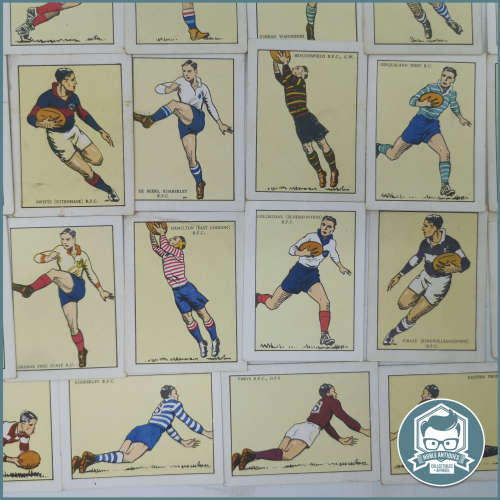 RARE!!! 64 Original Springbok Cigarette Album SOUTH AFRICAN RUGBY FOOTBALL CLUBS Cards!!!